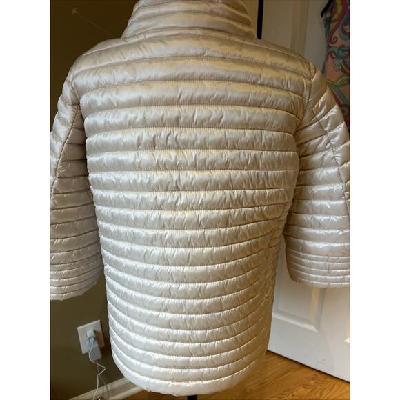 Save The Duck Ultra light Puffer Jacket Plumtech Champagne Zip NEW M pockets - Picture 8 of 16